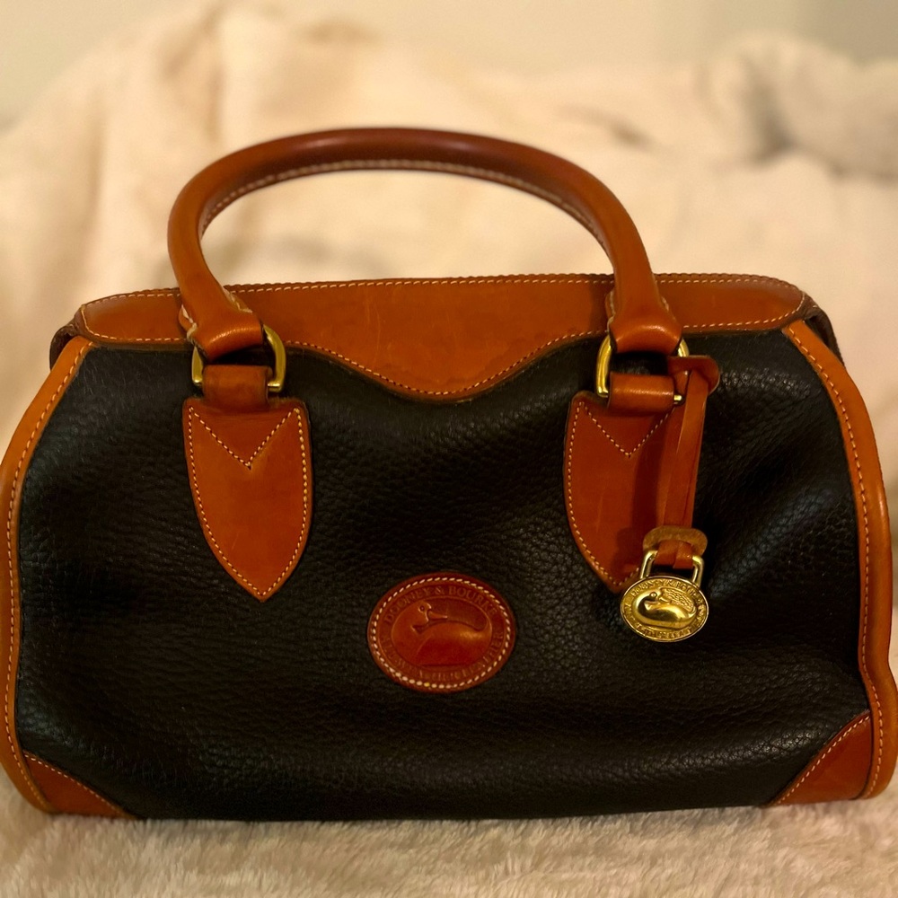 Dooney & Bourke Vintage AWL Leather Small Gladstone Satchel